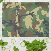 Groene Leger Marine Camouflage Patroon Camping Theedoek (Gevouwen)