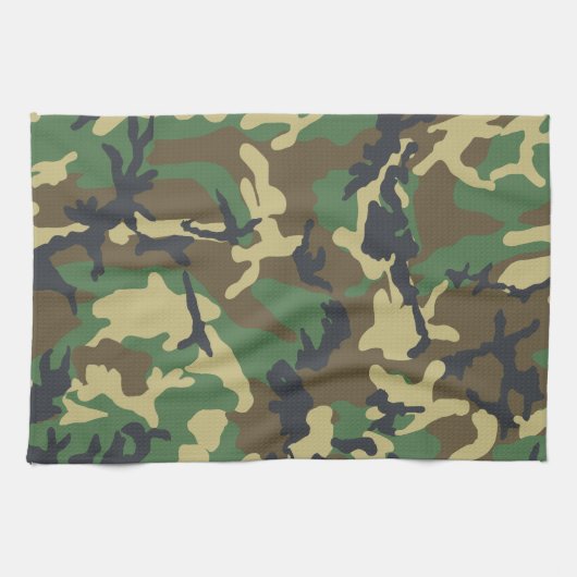 Groene Leger Marine Camouflage Patroon Camping Theedoek (Horizontaal)