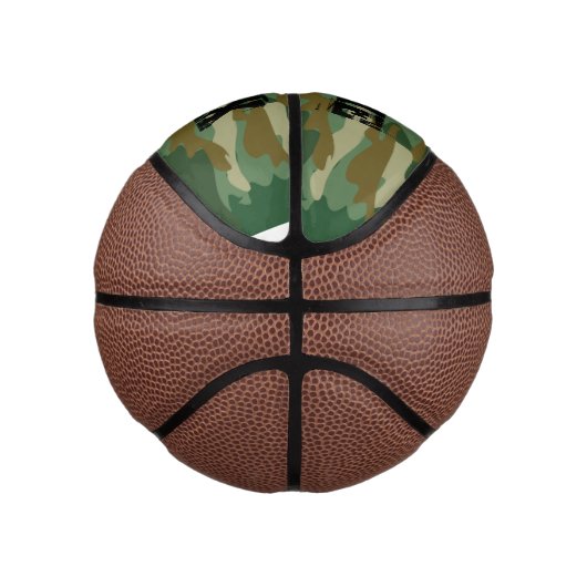 Groene legercamouflage, aangepaste naam mini baske basketbal (Rechts)