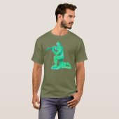 Groene Legerman T-shirt (Voorkant volledig)