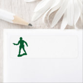 Groene legerMannen Etiket (Insitu)