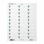 Groene legerMannen Etiket (Full Sheet)