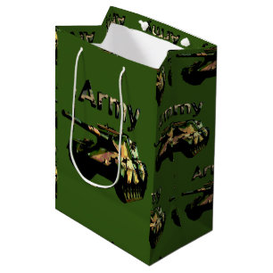 Groene legertank, middelgrote Gift Bag Medium Cadeauzakje