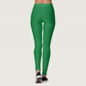 Groene Leggings met breiseffect op de kool (Achterkant)