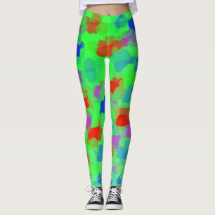 groene Leggings modern trendpatroon elegant