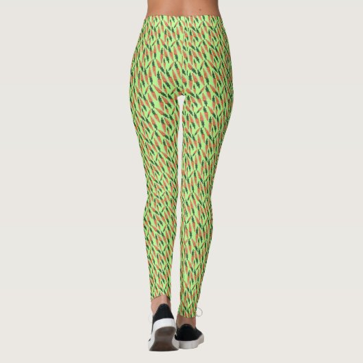 Groene Leggings voor wortelen - paaskinderen (Achterkant)
