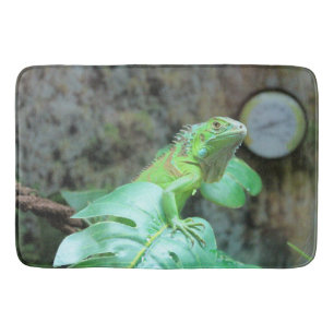 Groene leguaan badmat