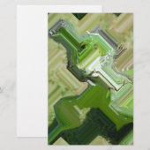 Groene leguaan briefpapier (Voorkant / Achterkant)