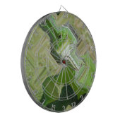 Groene leguaan dartbord (Voorkant Links)