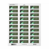 Groene leguaan etiket (Full Sheet)