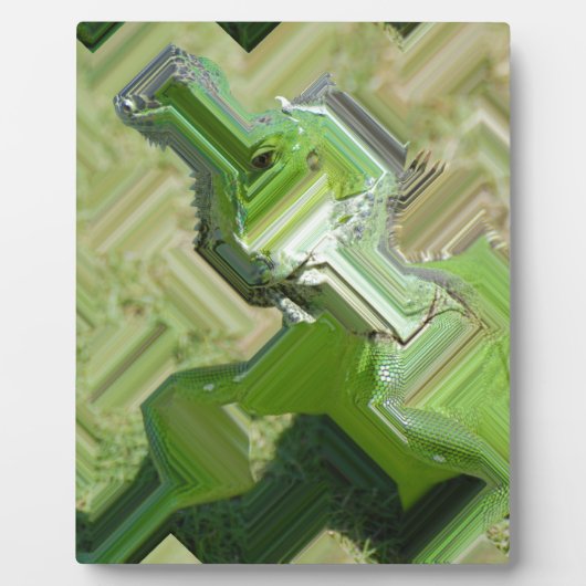 Groene leguaan fotoplaat (Voorkant)