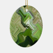 Groene Leguaan Keramisch Ornament (Rechts)