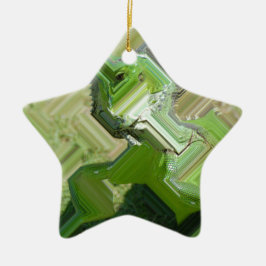 Groene leguaan keramisch ornament