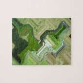 Groene leguaan legpuzzel (Horizontaal)