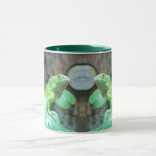 Groene leguaan mok (Midden)