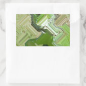 Groene leguaan rechthoekige sticker (Tas)