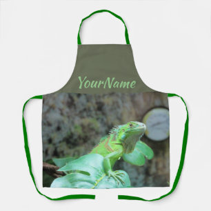 Groene leguaan schort