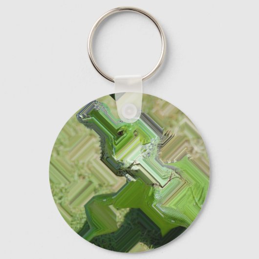 Groene leguaan sleutelhanger (Voorkant)
