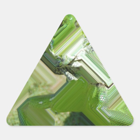 Groene Leguaan Sticker (Voorkant)