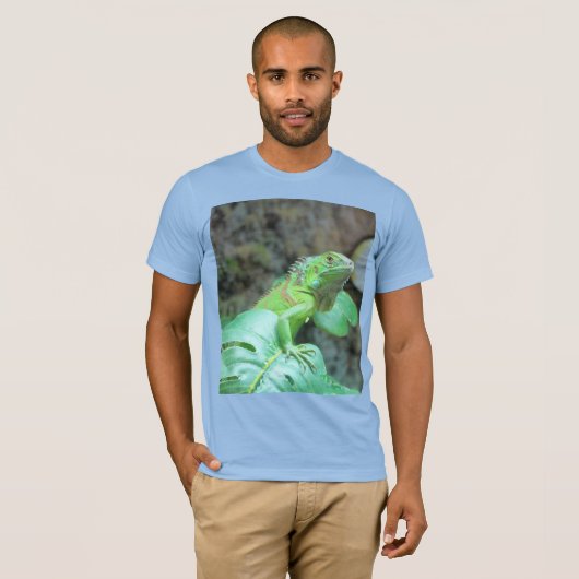 Groene leguaan t-shirt (Voorkant volledig)