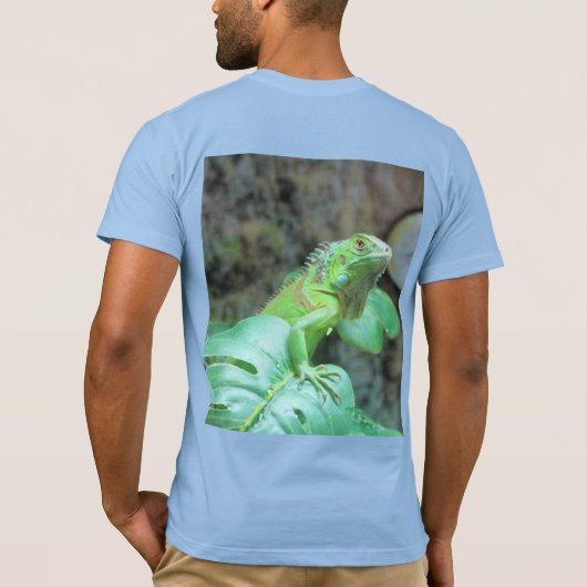 Groene leguaan t-shirt (Achterkant)