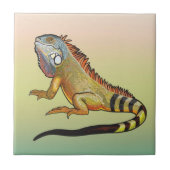groene leguaan tegeltje (Voorkant)