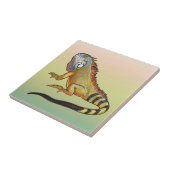 groene leguaan tegeltje (Zijkant)