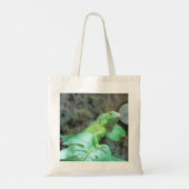 Groene leguaan tote bag (Achterkant)
