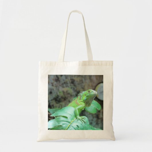 Groene leguaan tote bag (Voorkant)