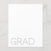 Groene LEIDENE de Uitnodiging van de Partij van de Flyer (Achterkant)