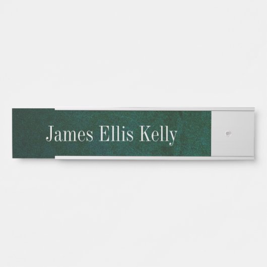 Groene leisteen Kleur Naam Borden & Bureau Tekens Deurbordje (Voorkant)