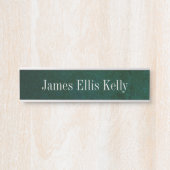 Groene leisteen Kleur Naam Borden & Bureau Tekens Deurbordje (Voorkant)