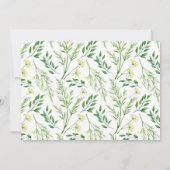 Groene lente Botanische Kruiden Verlovingsfeest Kaart (Achterkant)