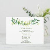 Groene Lente Botanische Kruiden Vrijgezellenfeest  Kaart (Staand voorkant)