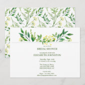 Groene Lente Botanische Kruiden Vrijgezellenfeest  Kaart (Voorkant / Achterkant)