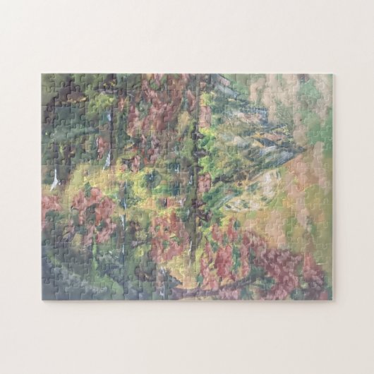 Groene lente landschapspuzzel legpuzzel (Horizontaal)