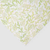 Groene lente Natuur bladpatroon Tissuepapier (Detail)