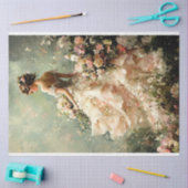 Groene lente portret tissuepapier (Craft)