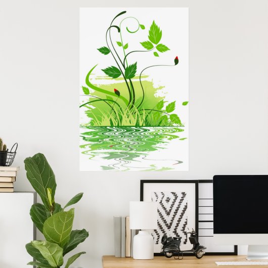 Groene Lente Poster (Thuiskantoor)