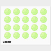 groene lente ronde sticker (Vel)