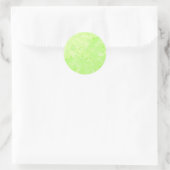 groene lente ronde sticker (Tas)
