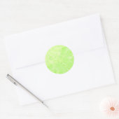 groene lente ronde sticker (Envelop)