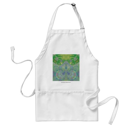 Groene Lente Standaard Schort (Voorkant)
