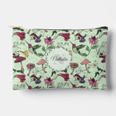 Groene lente tuin kolibrie bloemen make-up tas (Voorkant)