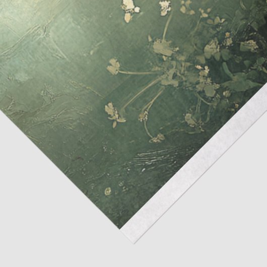 groene lentevogel tissuepapier (Detail)