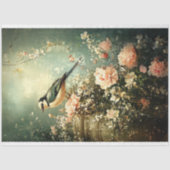 groene lentevogel tissuepapier (Voorkant)