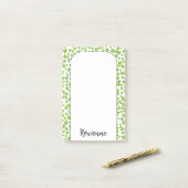 Groene leopard Animal Print aangepast IT-beeld Post-it® Notes (Op bureau)