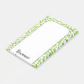 Groene leopard Animal Print aangepast IT-beeld Post-it® Notes (Schuin)