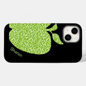Groene leopard Print Apple-leraren Case-Mate iPhone Case (Achterkant (horizontaal))
