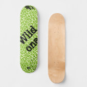 Groene leopard Print Dd Brand Skateboard (Voorkant)
